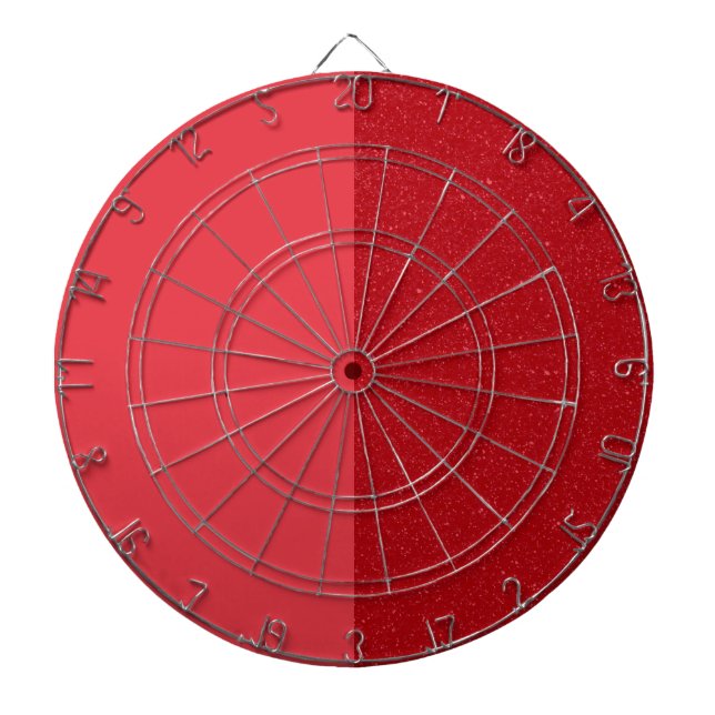 Diana Two-Tone Tomato Red Dartboard – Customizable (Frente)