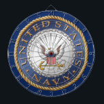 Diana U.S. Dartboard de la marina de guerra<br><div class="desc">Muestre su orgullo en la marina americana Con estos productos. LOS E.E.U.U. Veterano diseñado.

¡Personalizable! Diversos tamaños,  colores y opciones.</div>