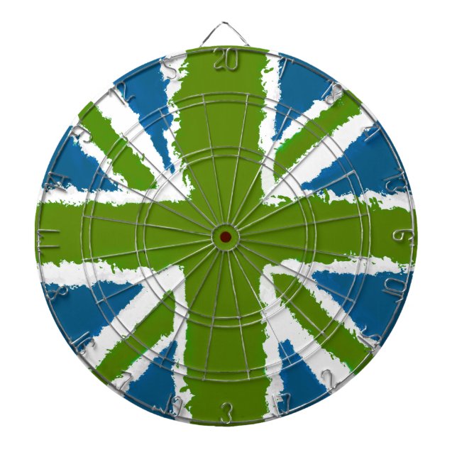 Diana Union Jack Art Green Tones Verde azulados (Frente)