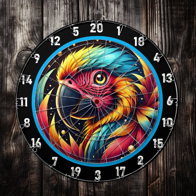 Diana Vibrant Parrot Dartboard para habitaciones Fiestas (Subido por el creador)