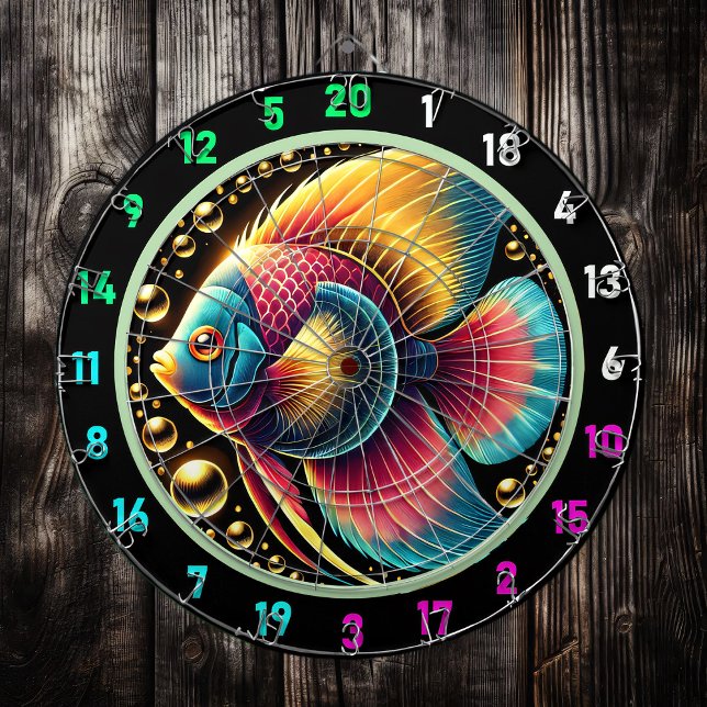 Diana Vibrante decoración Betta Fish Dartboard (Subido por el creador)