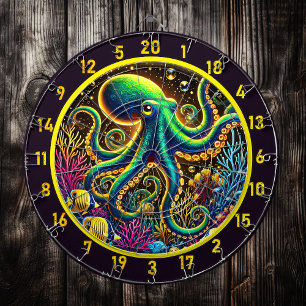 Diana Vibrantes tentáculos Octopus Dartboard