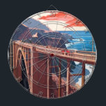 Diana Vintage Big Sur Bixby Bridge USA Turismo<br><div class="desc">Anuncios de viaje de la época estadounidense Pinturas y Ilustraciones</div>