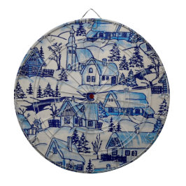 Diana Vintage Blue Navidades Holiday Village