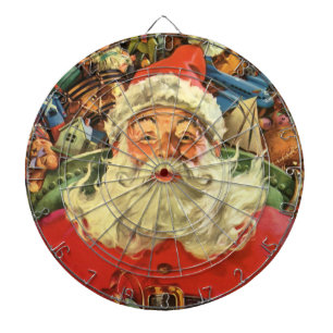 Diana Vintage Papá Noel de Navidad en Sleigh con juguete