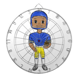 Diana vintage retro jugador de fútbol azul amarillo simp