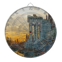 Vista del sur de Italia con antiguas ruinas romana