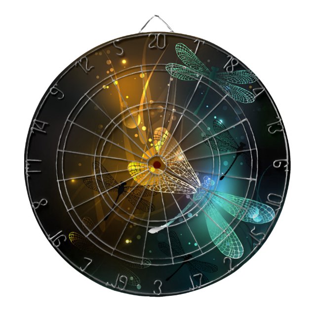 Diana Vuelo de libélula luminosa verde (Frente)