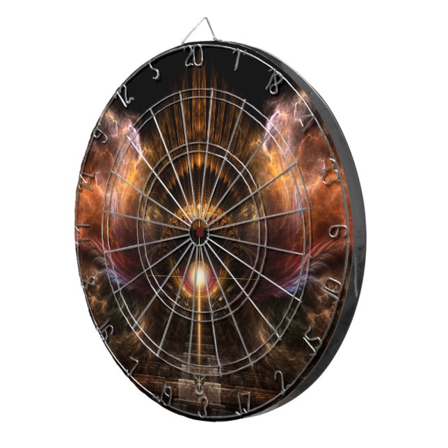 Diana Wind Storm Fractal Art Dart Board (Frente Derecha)