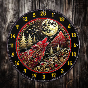 Diana Wolf Howls bajo la luz de la luna de oro