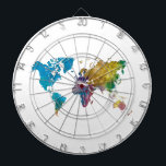 Diana World map in watercolor<br><div class="desc">Watercolor world map with vibrant colors and a perfect finish</div>