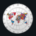 Diana World map in watercolor<br><div class="desc">Watercolor world map with vibrant colors and a perfect finish</div>