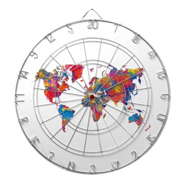 Diana World map in watercolor (Frente)