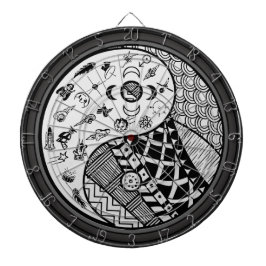 Diana Yin tribal y moderno y Yang Dartboard