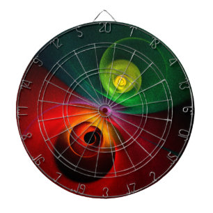 Diana Yin Verde Rojo Yang Patrón de arte abstracto moder