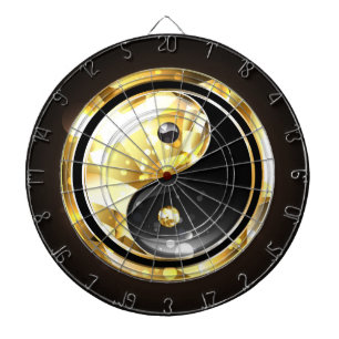 Diana Yin Yang dorado en negro