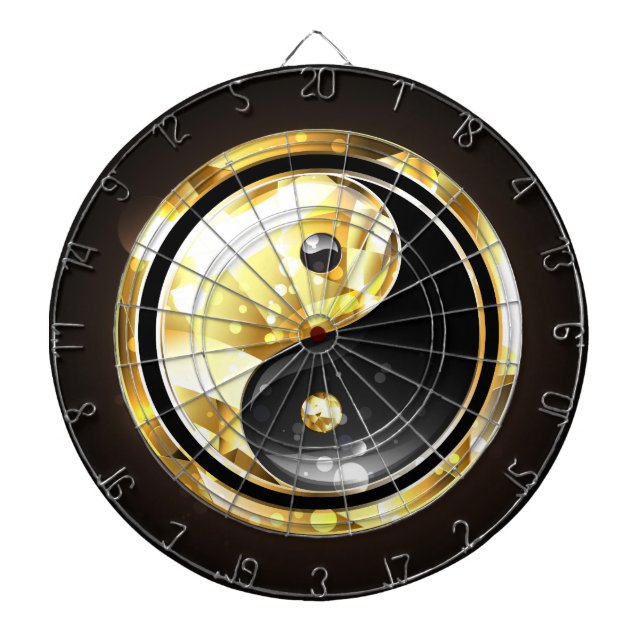 Diana Yin Yang dorado en negro (Frente)