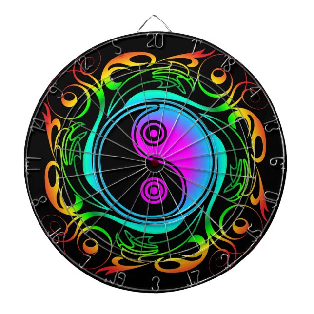 Diana Yin Yang Psychedeld Rainbow Tattoo (Frente)