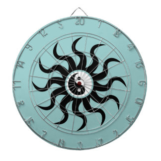 Diana Yin-Yang Sun-Black/White sobre azul