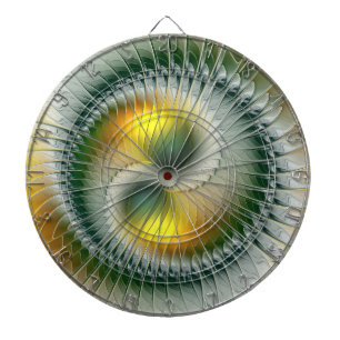 Diana Yin Yang Verde Amarillo Fractal Abstracto Colorido