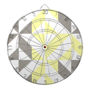 Diana ZigZag geométrico amarillo y plateado