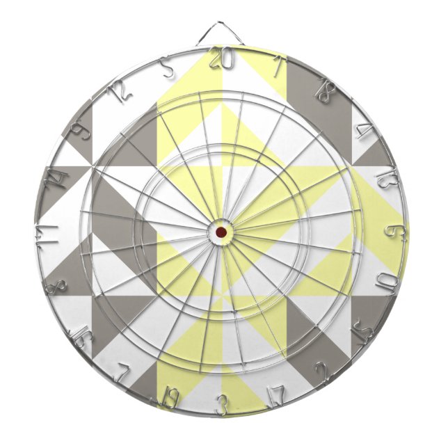 Diana ZigZag geométrico amarillo y plateado (Frente)