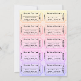 Diaper Raffle Cute Baby Shower