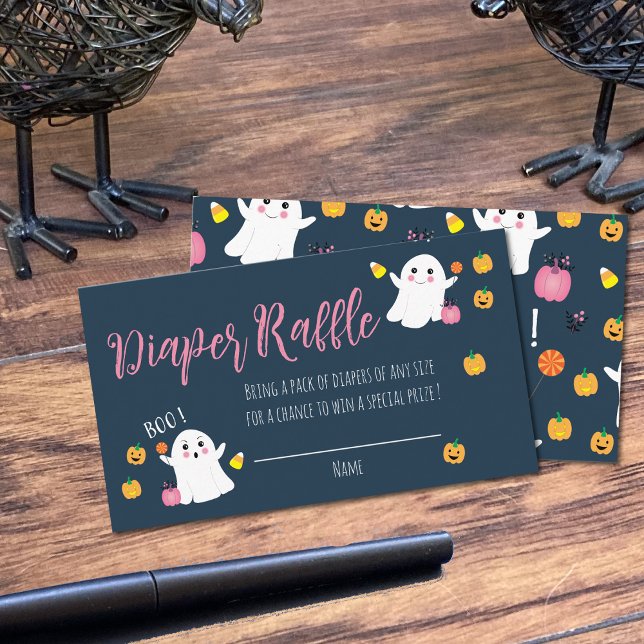 Diaper Raffle Halloween Tarjeta de cierre azul osc (Subido por el creador)
