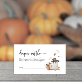 Diaper Raffle Halloween Tarjeta de Gabinete Baby S
