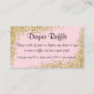 Diaper Raffle Invitación Insertar