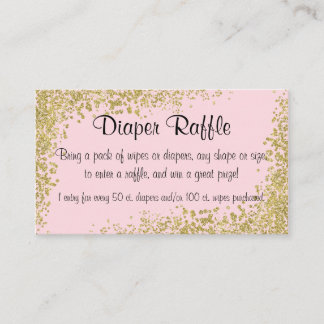 Diaper Raffle Invitación Insertar