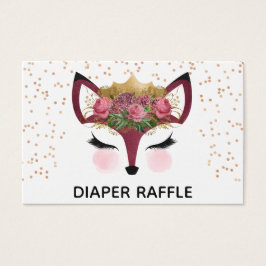 Diaper Raffle, princesa de Rubor y Gold Fox