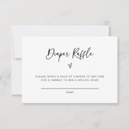 Diaper Raffle Tarjeta de juego de actividad de Bab