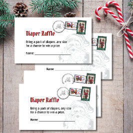 Diaper raffles santas carta del polo norte postal