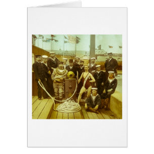 Diapositiva de linterna mágica naval real de la