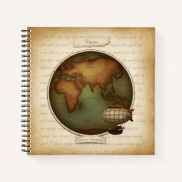 Diario 2 del Mapa de Hemisferios del Mundo Persona