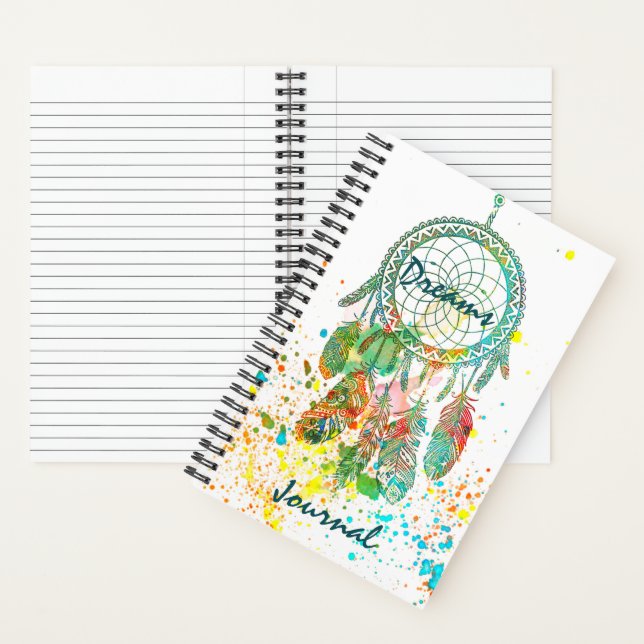Diario atrapasueños con salpicaduras (Interior)