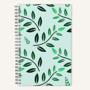 Diario Botánico De Follaje Verde Minimalista Natur