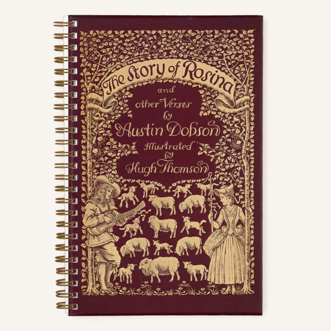 Diario con puntos de libro rojo victoriano persona (Anverso)