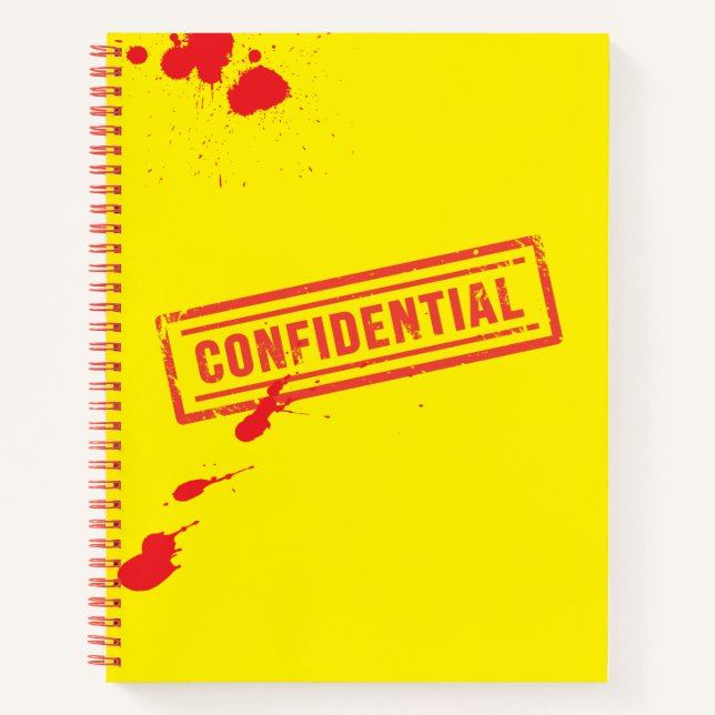 Diario confidencial de manchas de sangre estampada (Anverso)