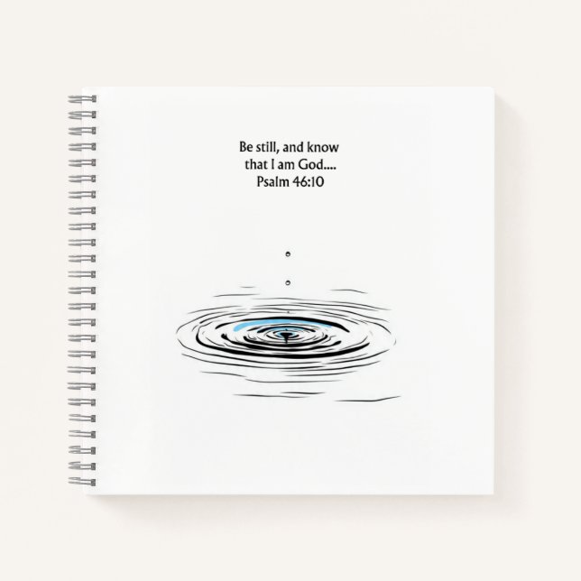 Diario cristiano del Salmo 46:10 | Cuaderno de Esc (Anverso)