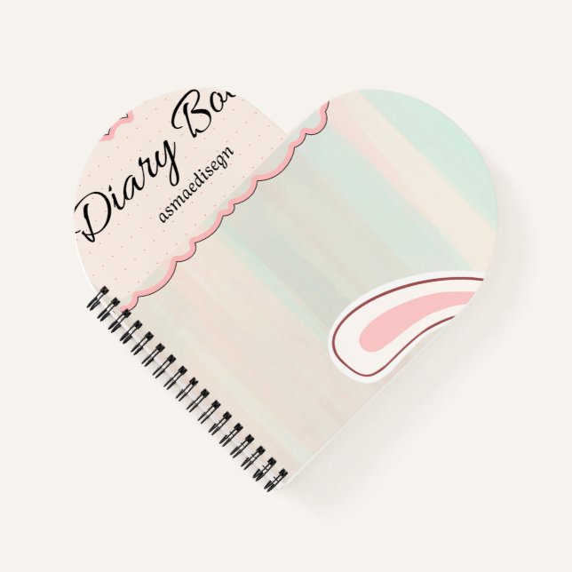 diario cuaderno de conejito lindo,  (Anverso)