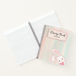 diario cuaderno de conejito lindo, 
