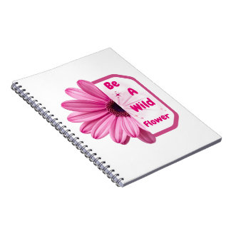 Diario Cuaderno Estético de Flores Rosas