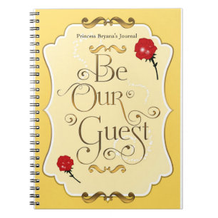 Diario Cuaderno Princesa Rosa Roja Be Our Guest