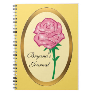 Diario Cuaderno Rosa Encantado Brillante