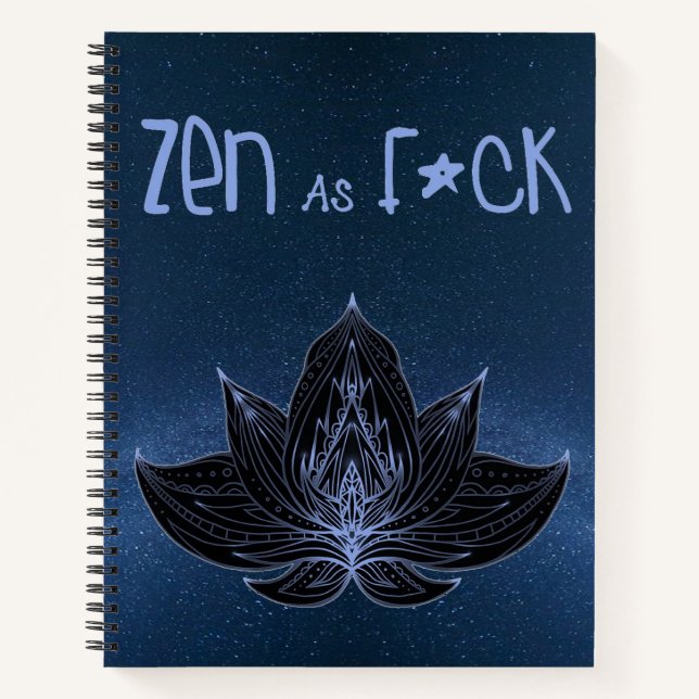 Diario Cuaderno ZEN AS F*CK (Anverso)