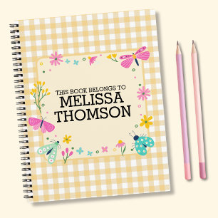 Diario Cute Pastel Amarillo Floral de verano