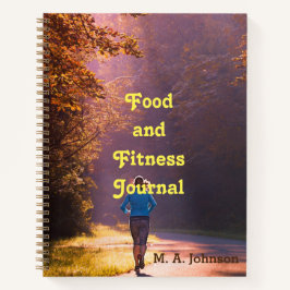 Diario de Alimentos y Fitness Cuaderno Personaliza