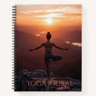 Diario de amanecer de yoga / bloc de notas